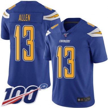 Los Angeles Chargers NFL Football Keenan Allen Electric Blue Jersey Men Limited  #13 100th Season Rush Vapor Untouchable->los angeles chargers->NFL Jersey